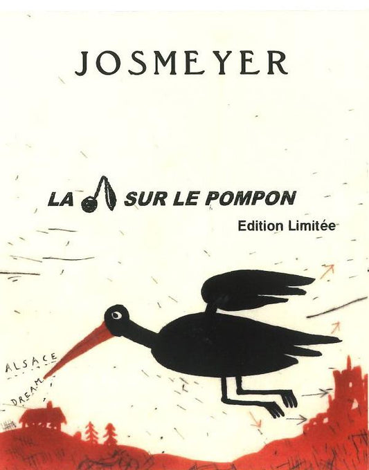 Bouteille de La Cerise sur le Pompon 2024, vin rouge léger d'Alsace en biodynamie – Domaine Josmeyer