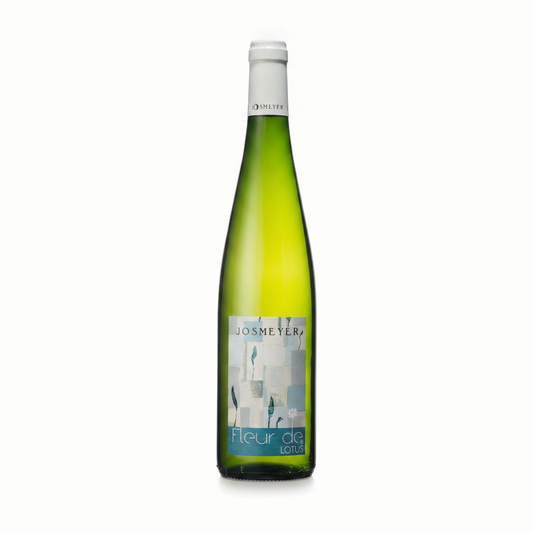 Bouteille de Fleur de Lotus, vin blanc d'Alsace en biodynamie – Domaine Josmeyer