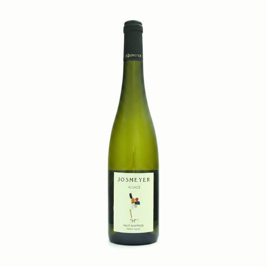 Bouteille de Pinot Auxerrois H Vieilles Vignes 2020, vin blanc d'Alsace en biodynamie – Domaine Josmeyer