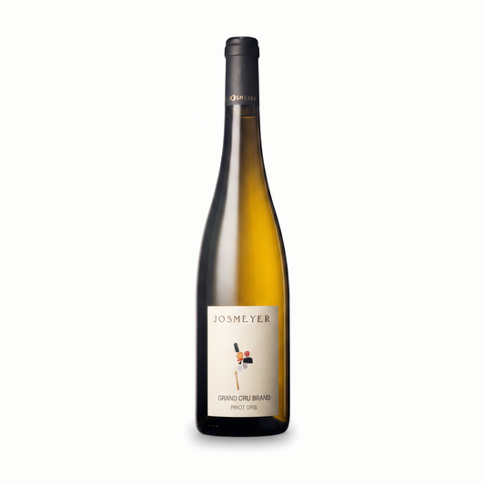 Bouteille de Pinot Gris Grand Cru Brand 2018, vin blanc d'Alsace en biodynamie – Domaine Josmeyer