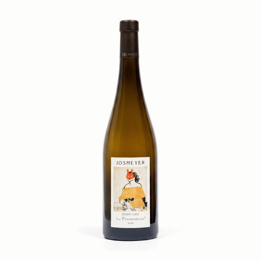 Bouteille de Pinot Gris Le Fromenteau 2022, vin blanc d'Alsace en biodynamie – Domaine Josmeyer