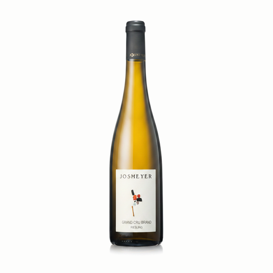 Bouteille de Riesling Grand Cru Brand 2021, vin blanc d'Alsace en biodynamie – Domaine Josmeyer