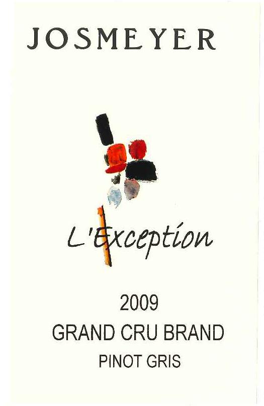 PINOT GRIS Grand Cru BRAND - L'Exception 2009